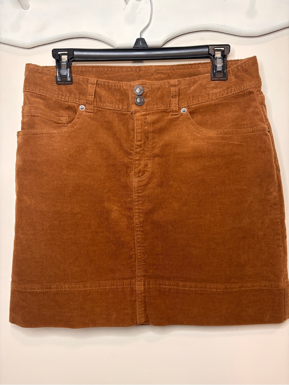 Patagonia Organic Cotton Corduroy Brunt Orange Rust Skirt